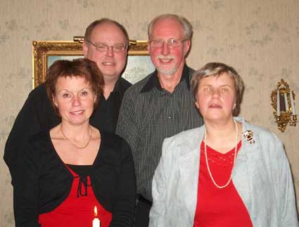 Gerd Tidblom, Carl-Magnus Malmesved, Lennart Williamsson och Anita Johansson.